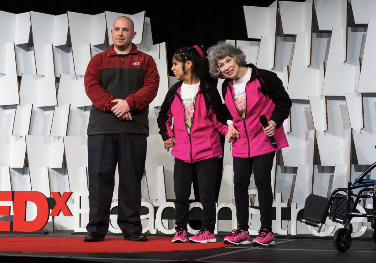Crowd at a TEDx evening program in Boston